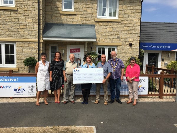Axminster charity benefits from Bovis Homes buyers